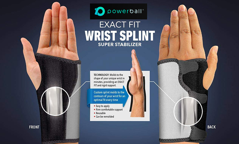 Νάρθηκας Καρπού One Size Wrist Splint Powerball