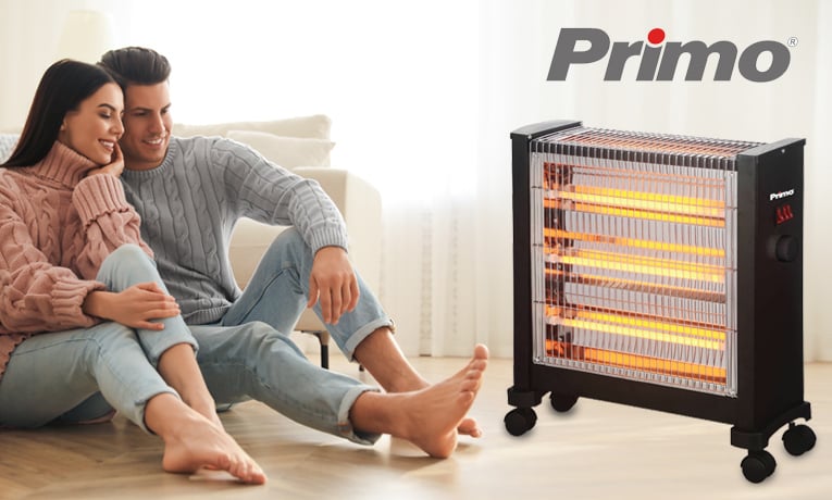 Θερμάστρα Χαλαζία PRQH-81054 Primo Μαύρη 2400W